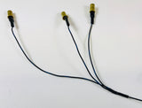 An exact reproduction of the original wiring sub-harness for the dash lights on a Porsche 911 or Porsche 912. Details of wiring.