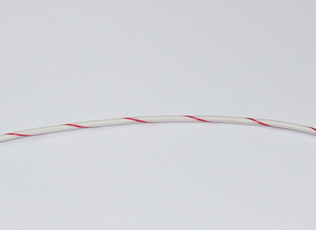 White with Red spiral tracer wire for Wiring harnesses in Porsche 911
