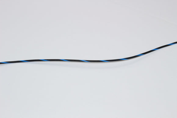 Black with blue spiral tracer for a classic Porsche wiring harness in a Porsche 911 or Porsche 912.